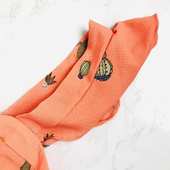 NWT Torrid Cactus Print Ruffled Tank Top - Picture 4 of 10